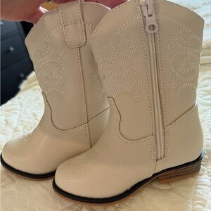 Cat & Jack Cream Kids Boots
